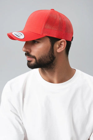 Retro Trucker Cap - Rød