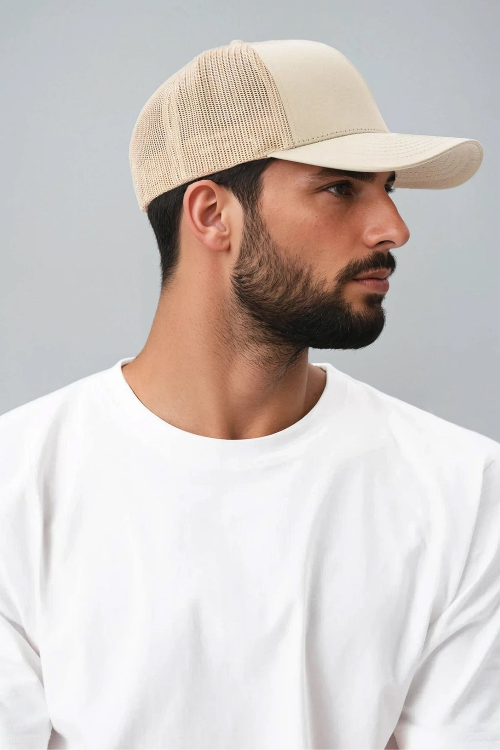 Retro Trucker Cap - Khaki