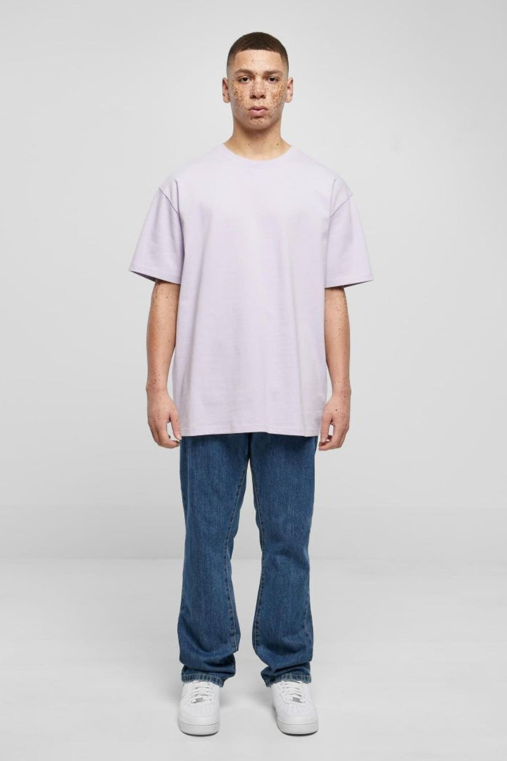Heavy Oversized T-skjorte - Lilla