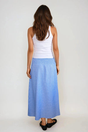 Linn Smock Ankel Skjørt - Marina Hvit