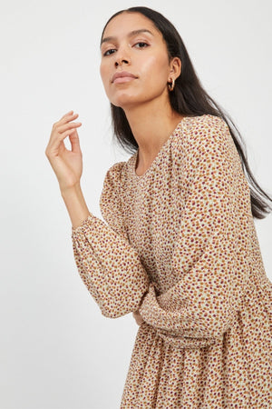 Pals blomstret kjole - Birch