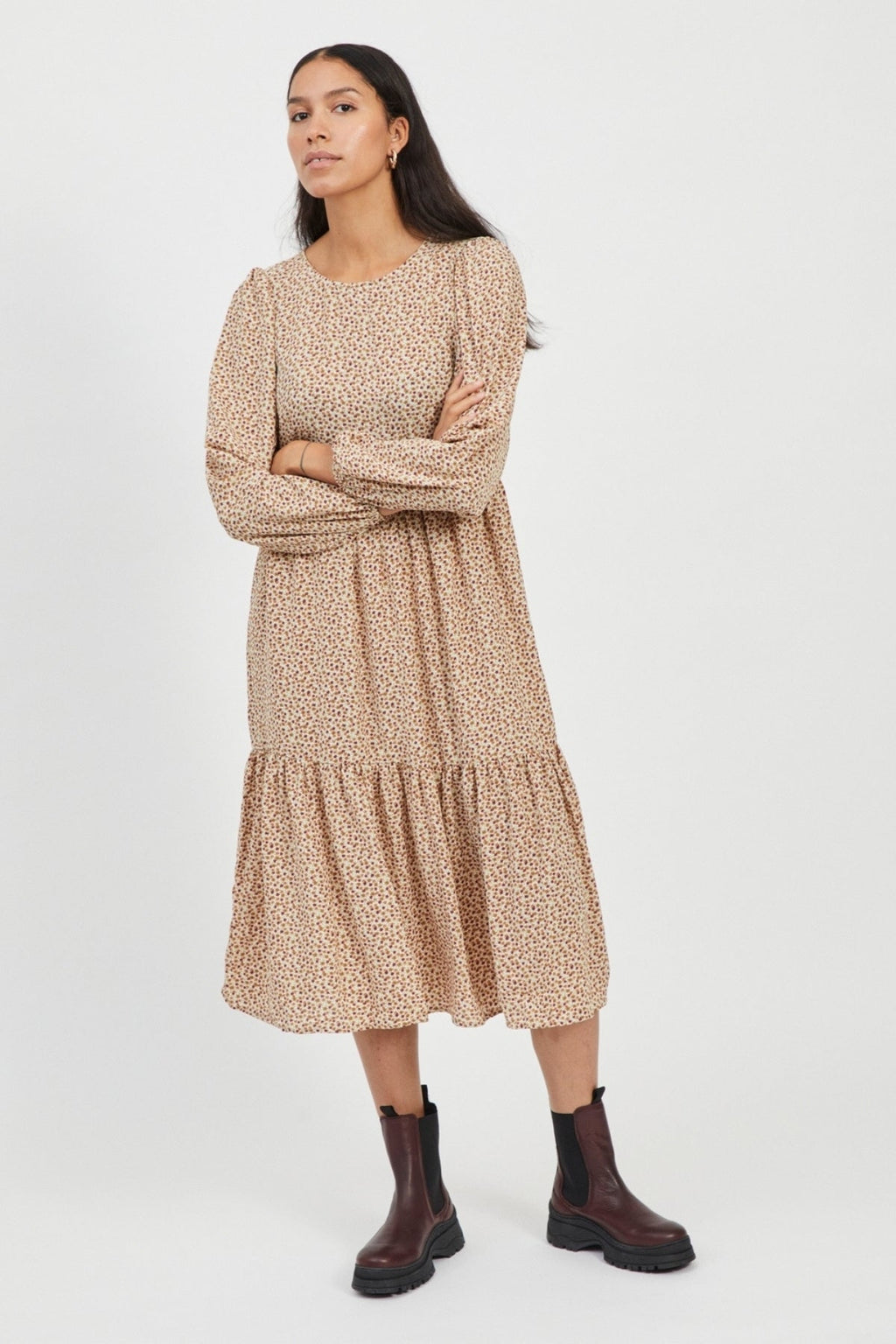 Pals blomstret kjole - Birch