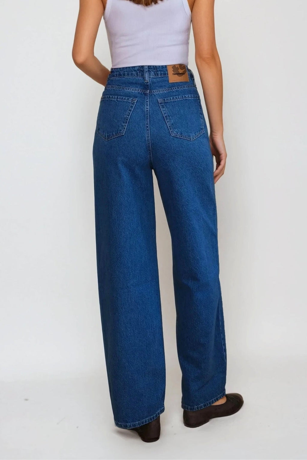 Nora Wide Jeans - Lys Blå Denim