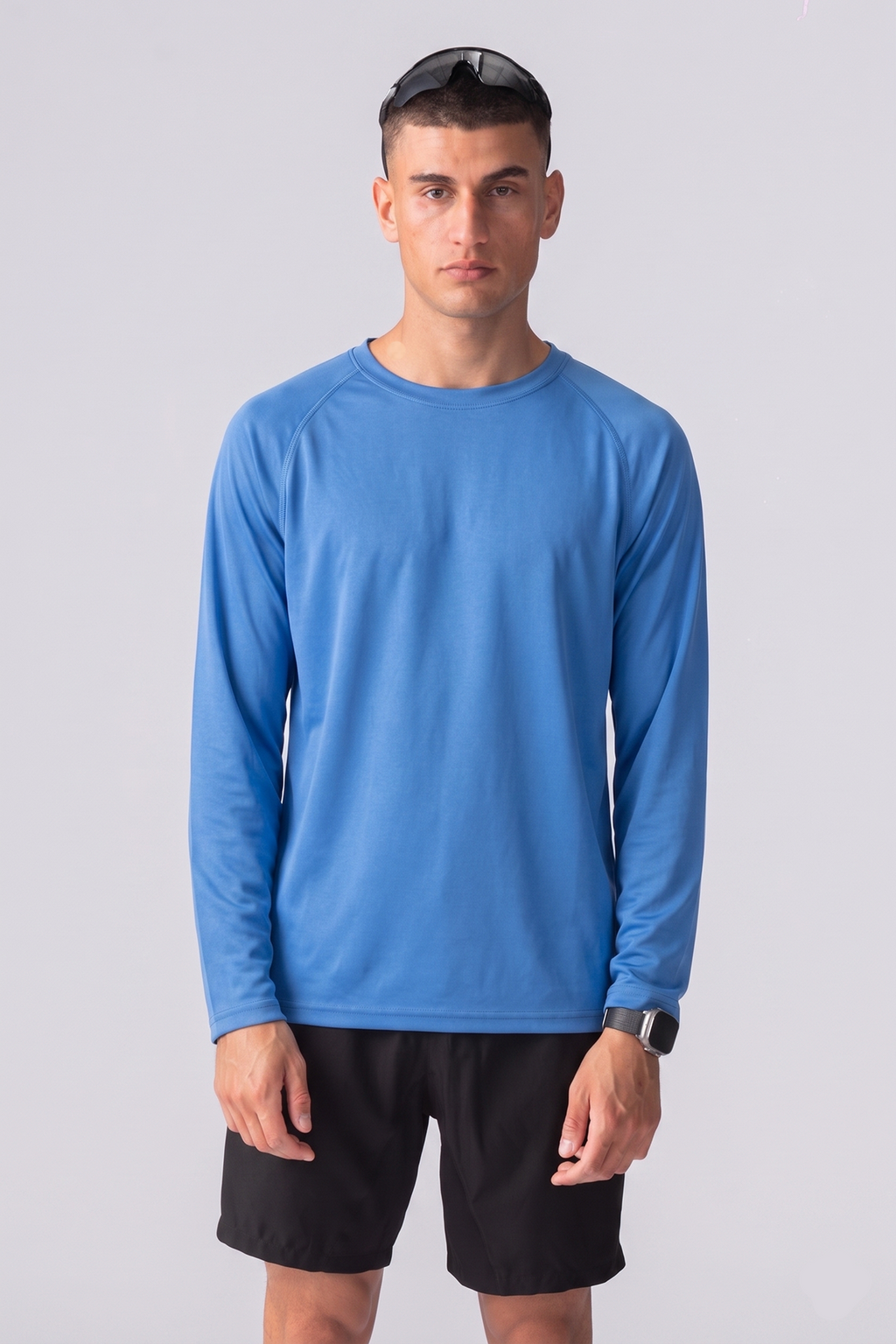 Langermet Trenings T-shirt - Blå