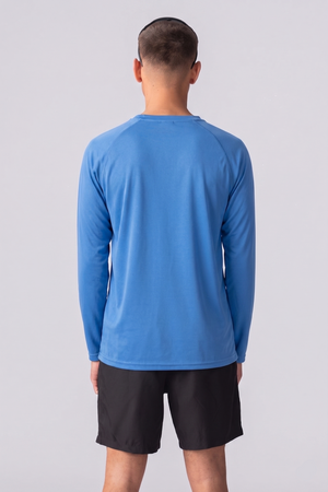 Langermet Trenings T-shirt - Blå