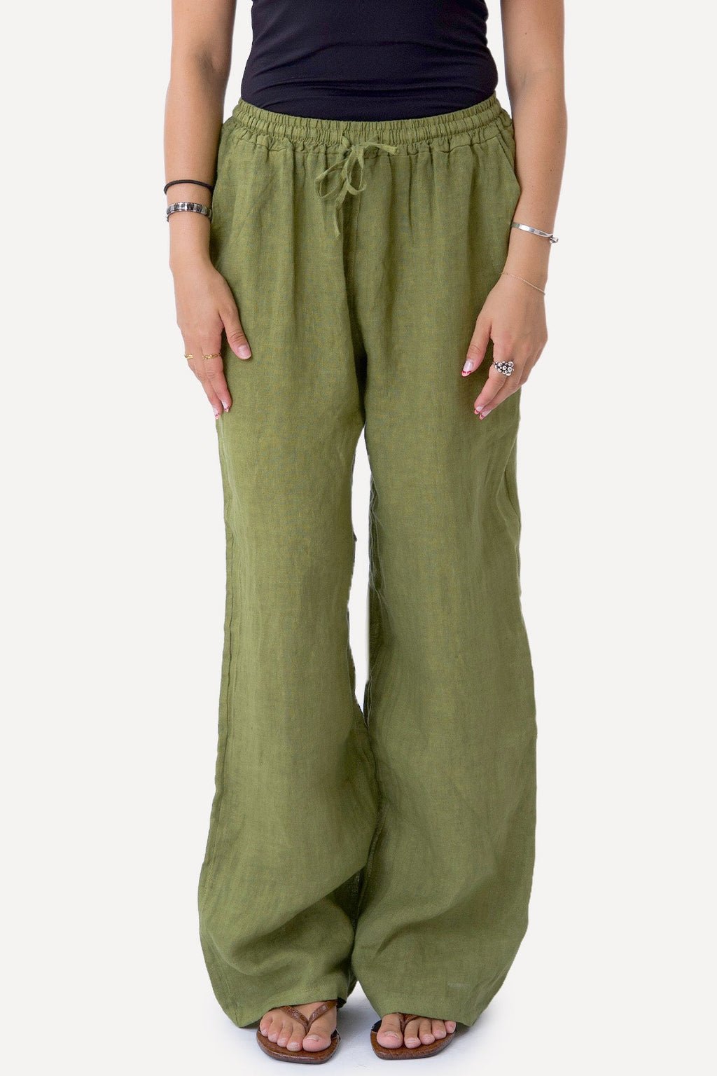 Astrid Lin Pants - Oliven