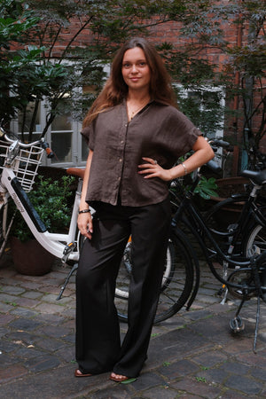 Astrid Linskjorte - Brun