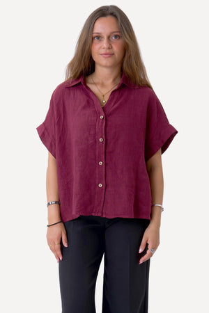 Astrid Linskjorte - Rød