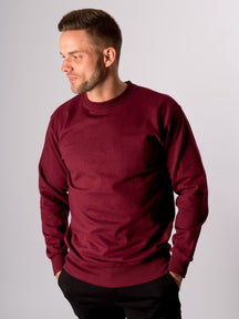 Basic Crewneck - Bordeaux Rød