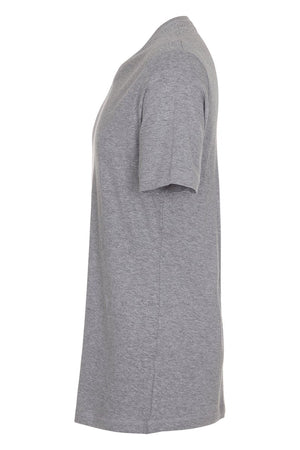 Basic V-neck t-shirt - Oxford Grå