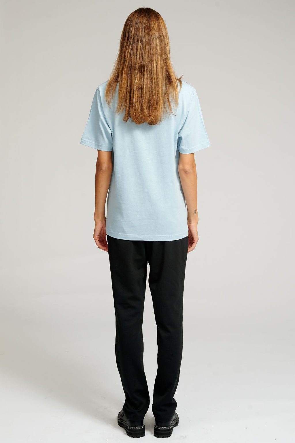 Oversized t-shirt - Lyse Blå (dame)