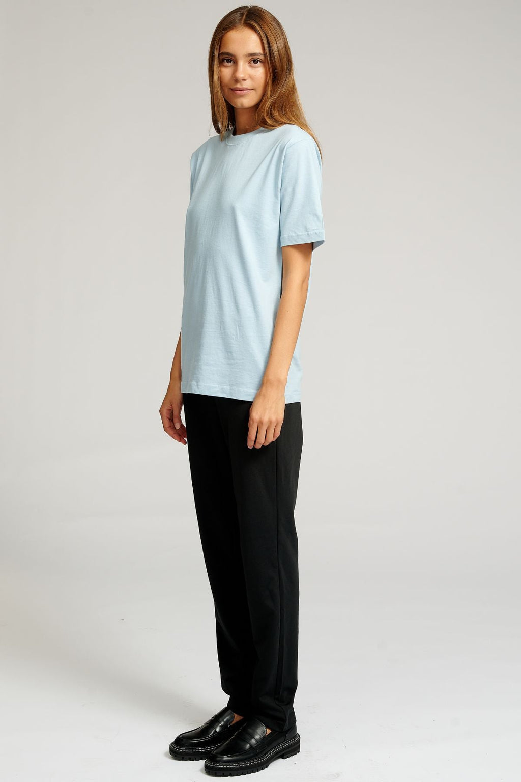 Oversized t-shirt - Lyse Blå (dame)