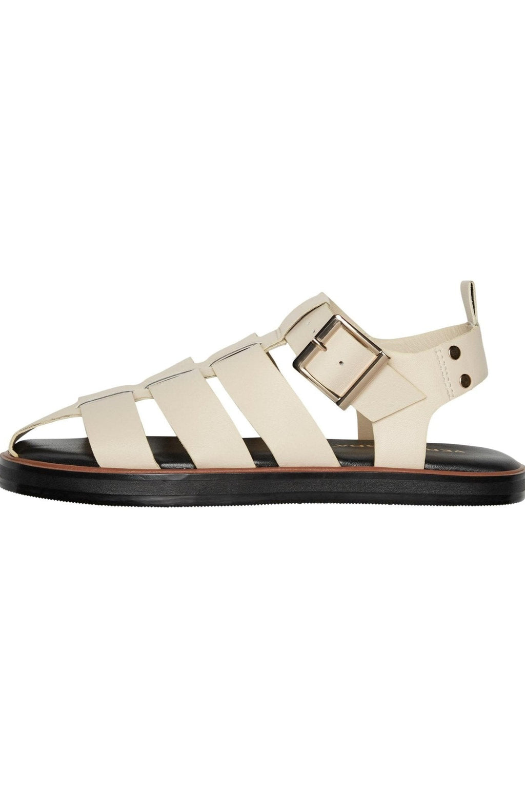 Gitta Skinn Sandal - Oatmeal