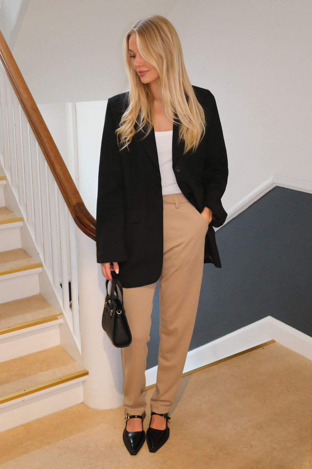 Claire Oversized Blazer - Svart