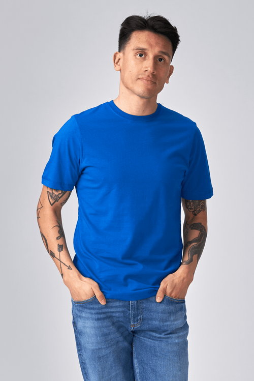 Økologisk Basic T-shirt - Blå