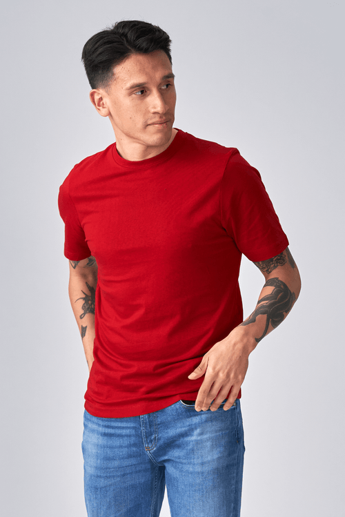 Økologisk Basic T-shirt - Rød