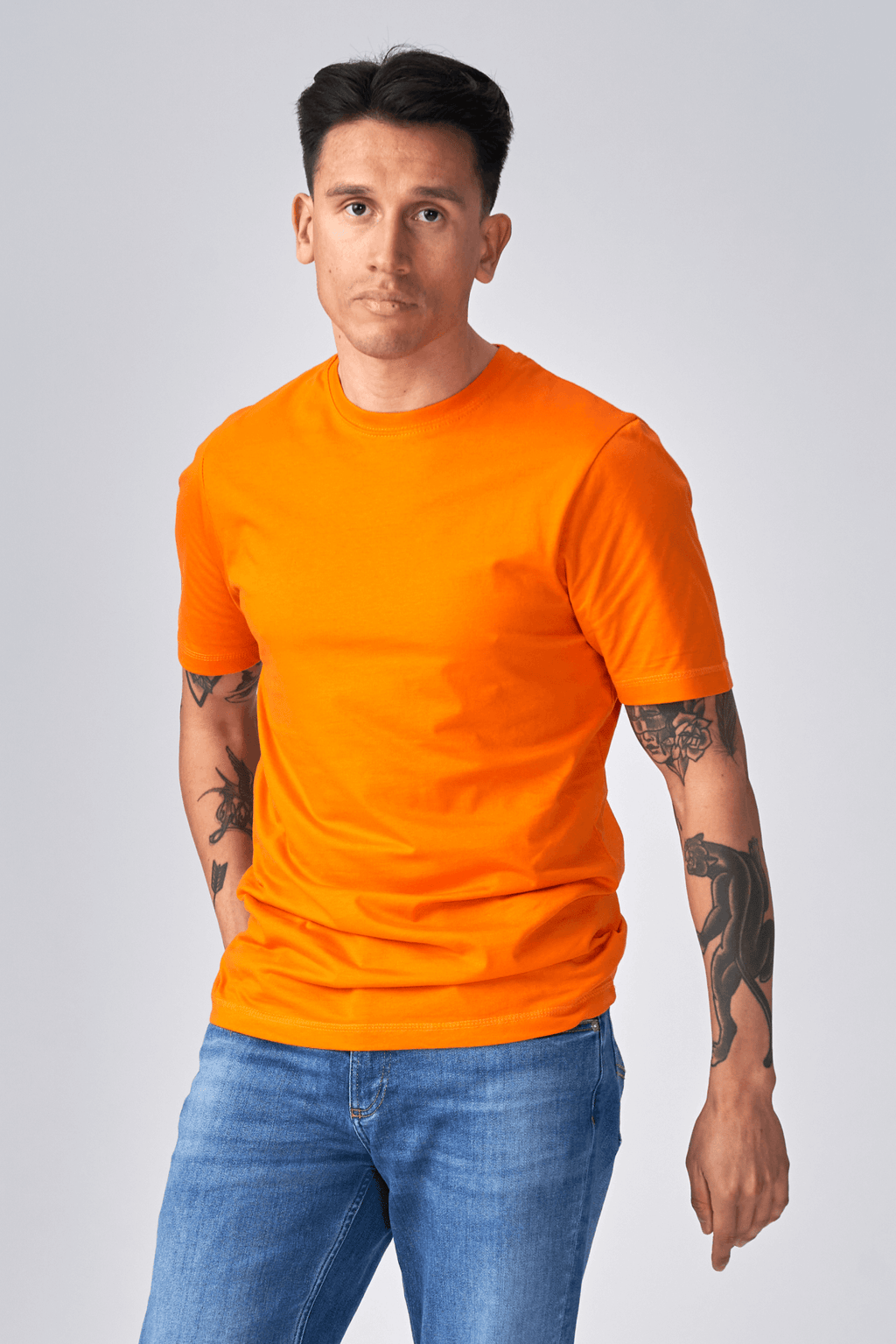 Økologiske Basic T-skjorter - Pakketilbud (9 stk.)