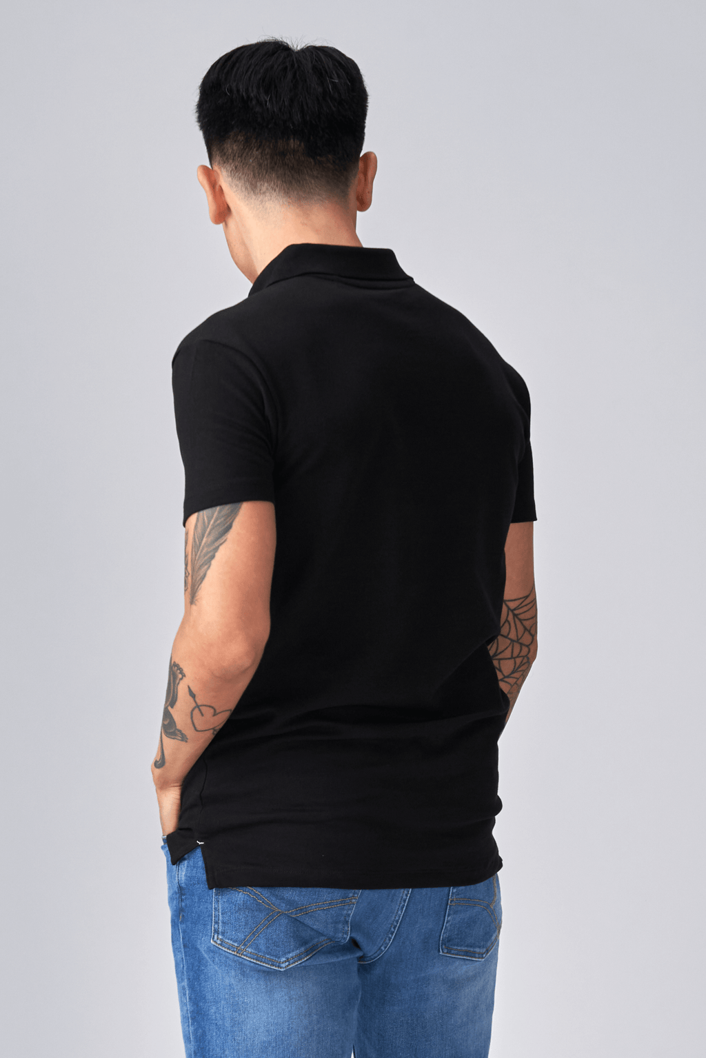 Muscle Polo Shirt - Svart