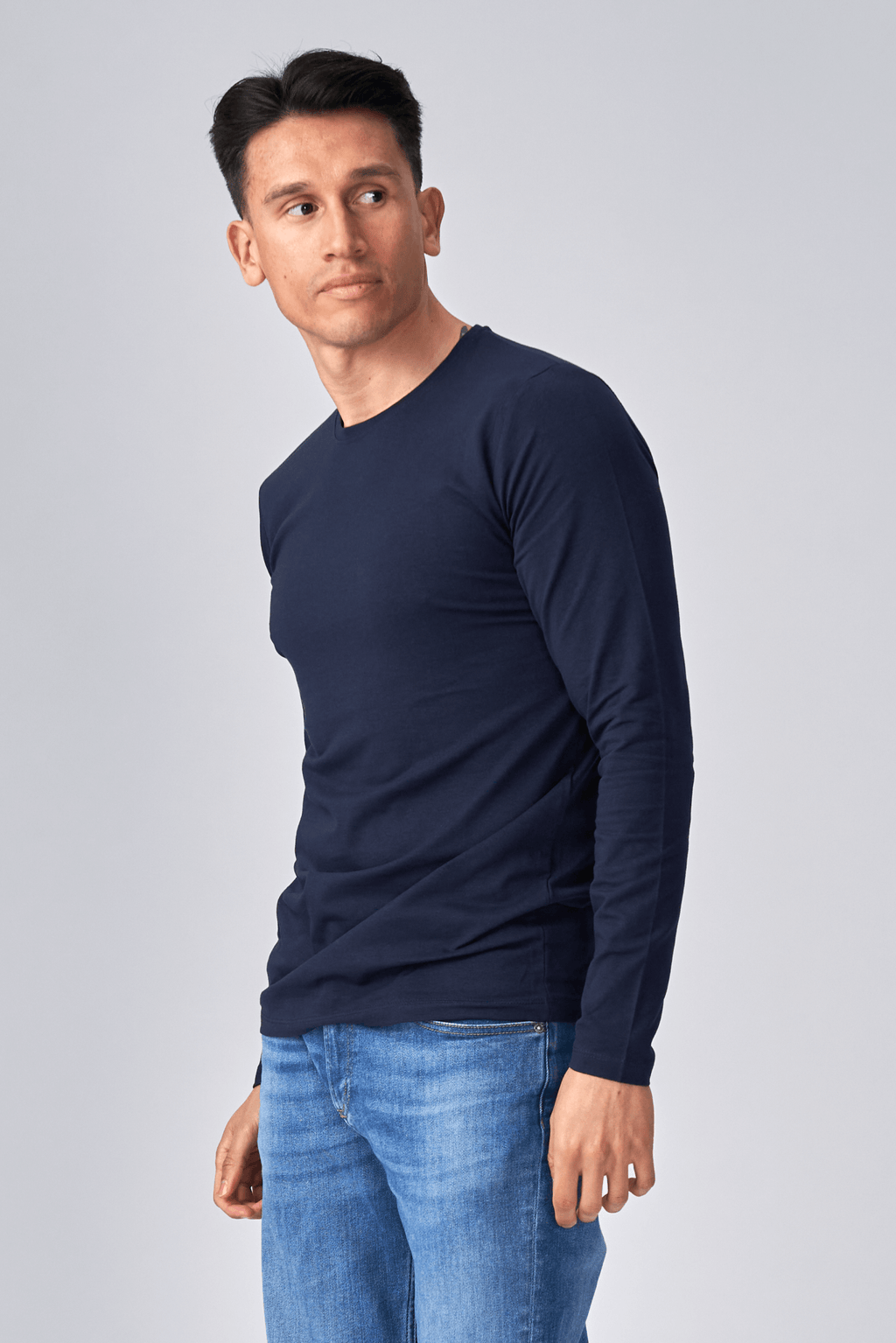 Langermet Muscle T-shirt - Navy