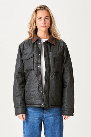 Ella Quiltet Jacket - Svart