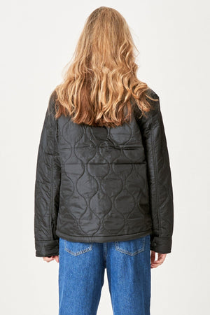 Ella Quiltet Jacket - Svart