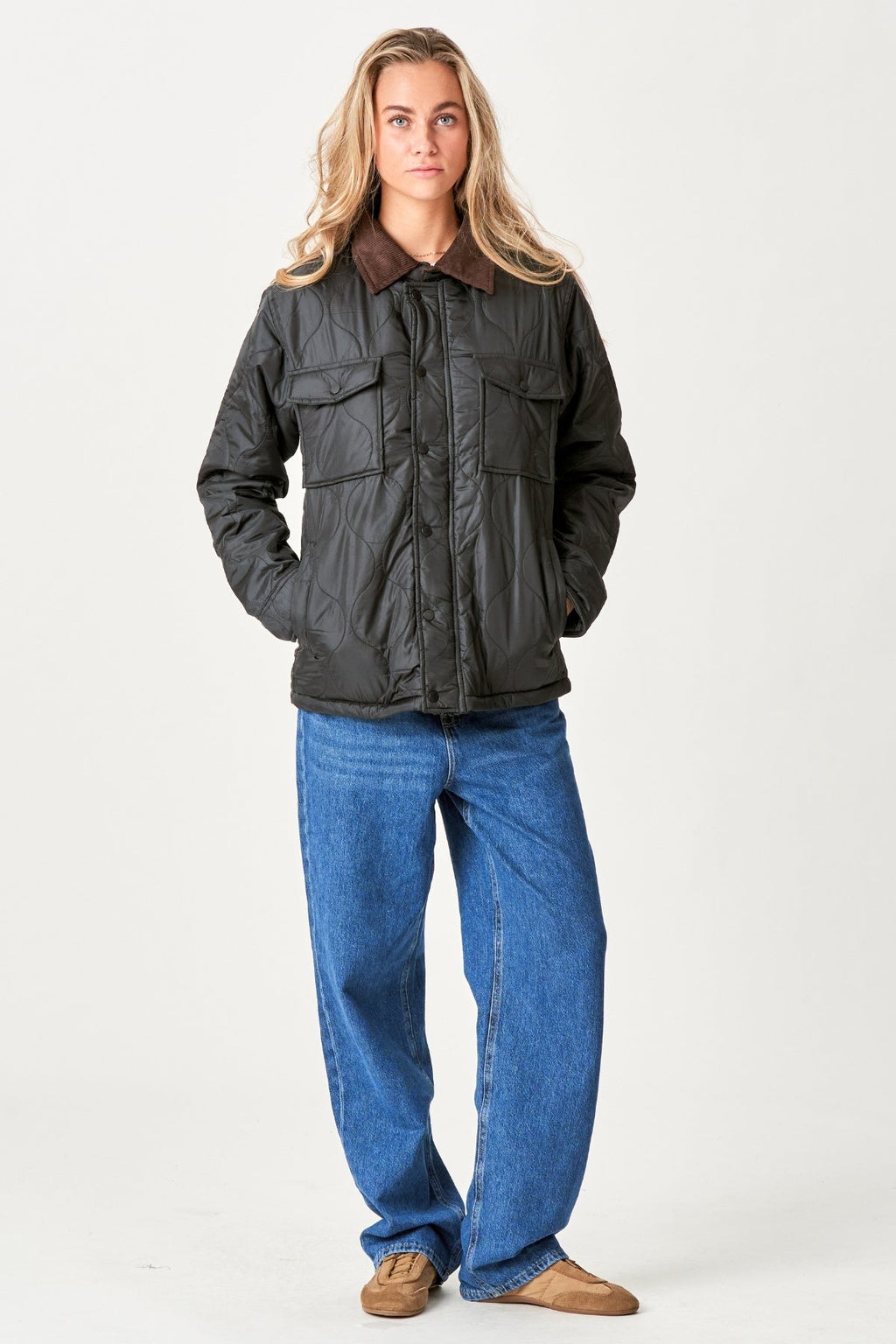 Ella Quiltet Jacket - Svart