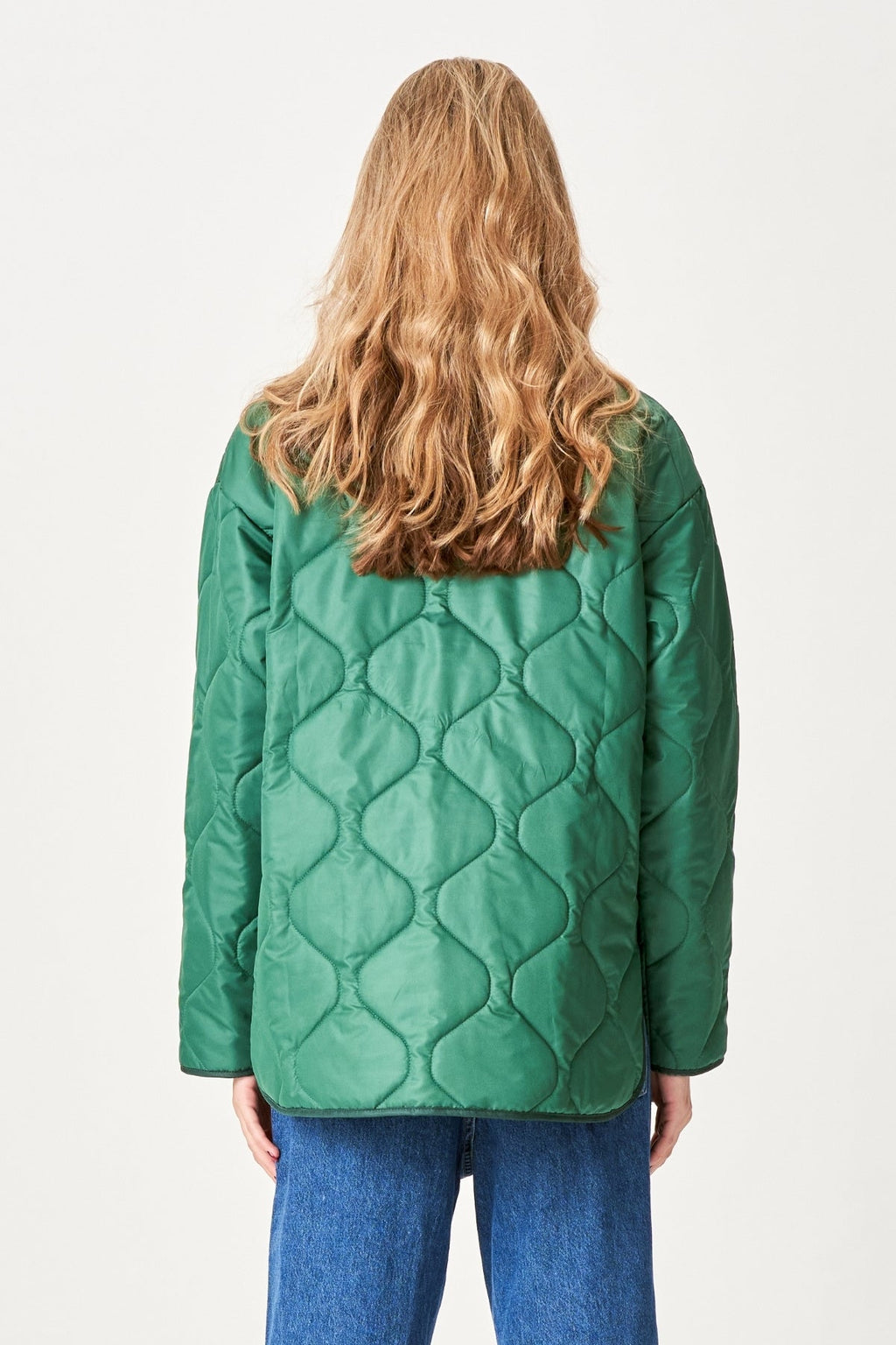 Quilted Block Jacket - Grønn