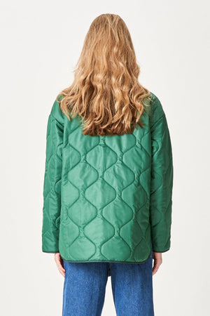 Quilted Block Jacket - Grønn