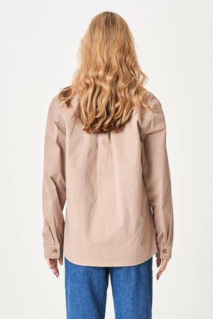 Amber Twill Skjorte - Khaki