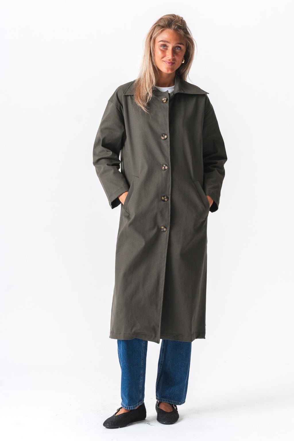 Carla Trenchcoat - Olive