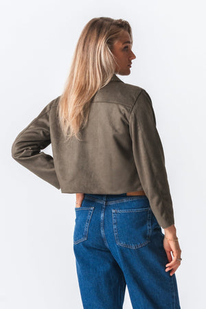 Nelly Kort Jakke - Army
