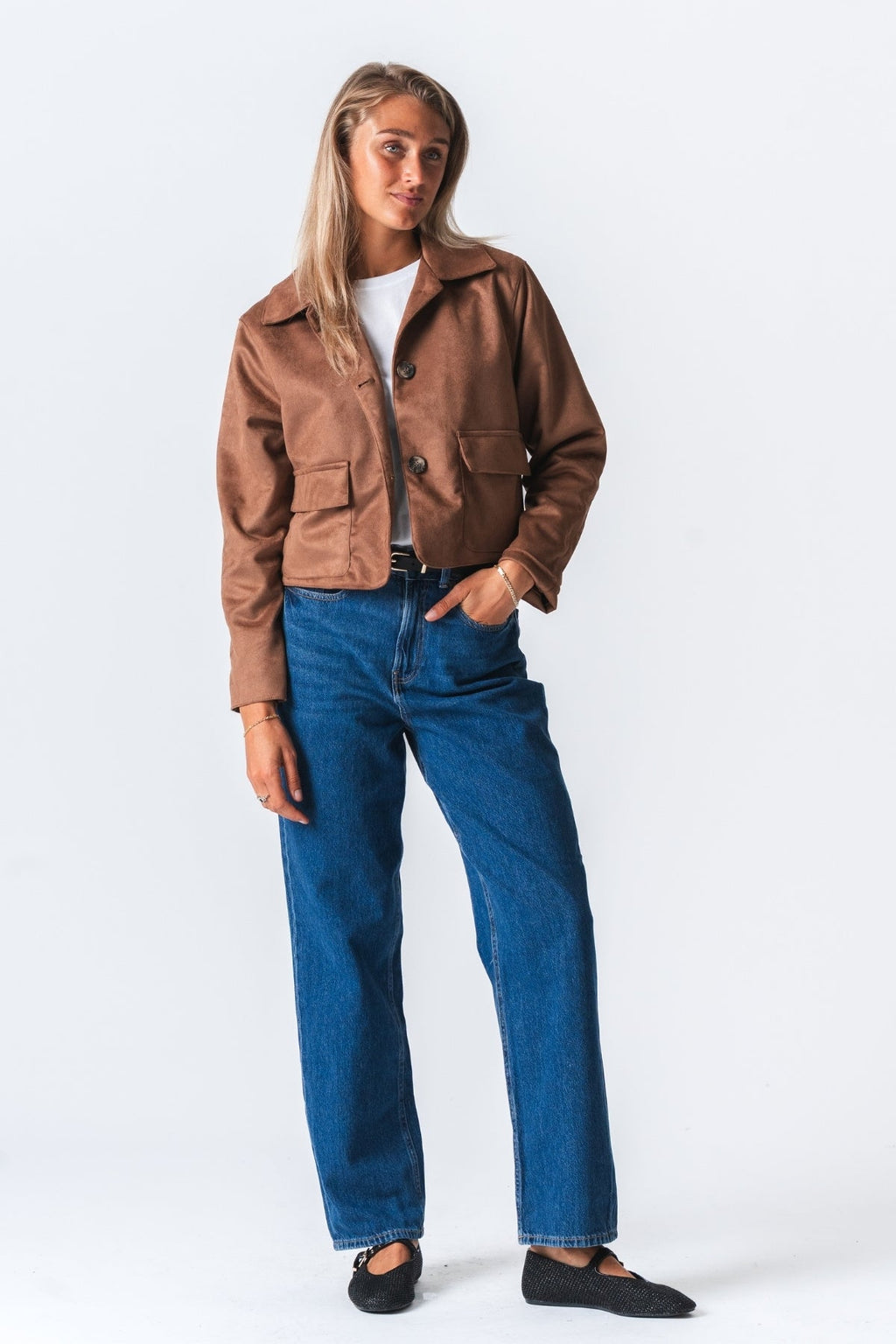 Nelly Kort Jakke - Brun