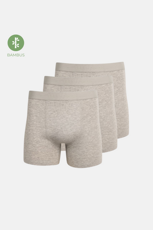 Performance Trunks Bamboo 3-Pack - Grå Melange