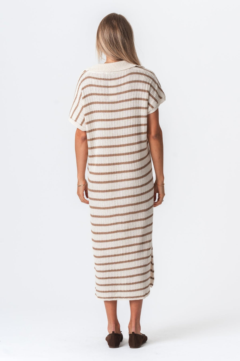 Victoria Kjole - Hvit/Beige