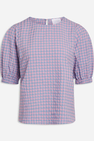 Ecca kortermet topp - Lyseblå