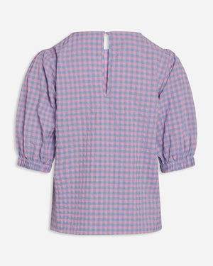 Ecca kortermet topp - Lyseblå