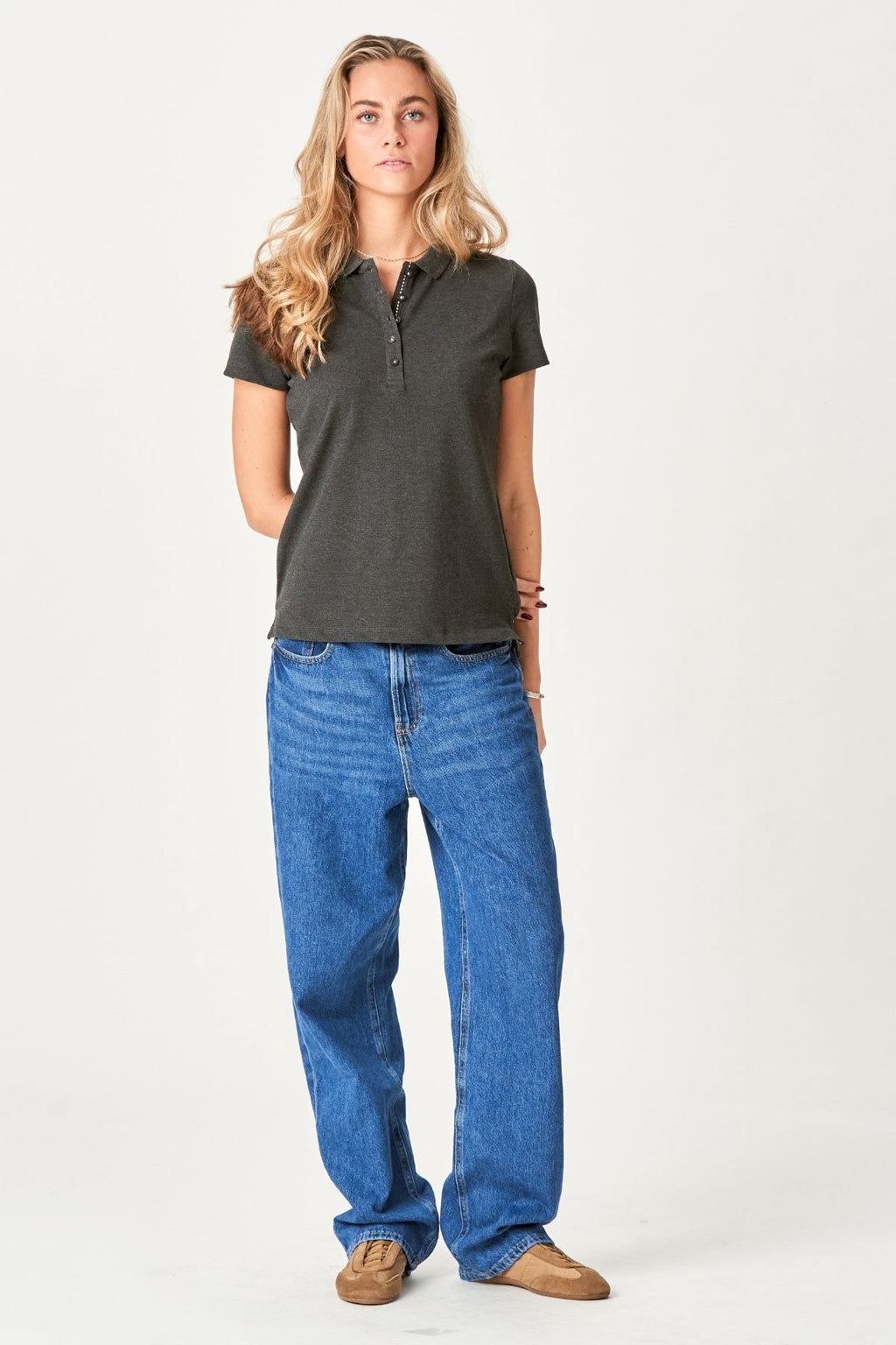 Polo Shirt - Mørk Grå