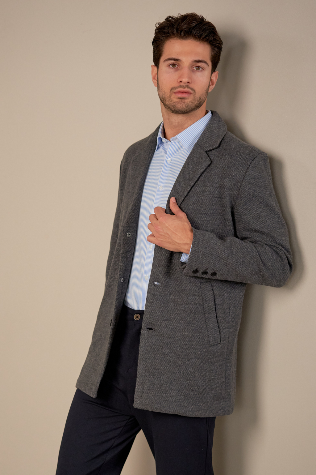 Klassisk frakk - Grå