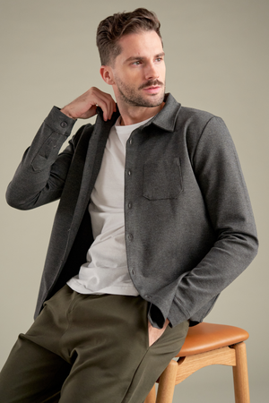 Performance Overshirt - Melert grå