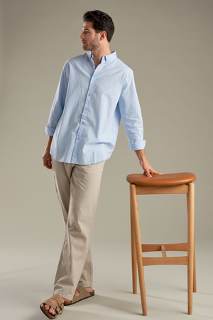 Linskjorte - Lyseblå