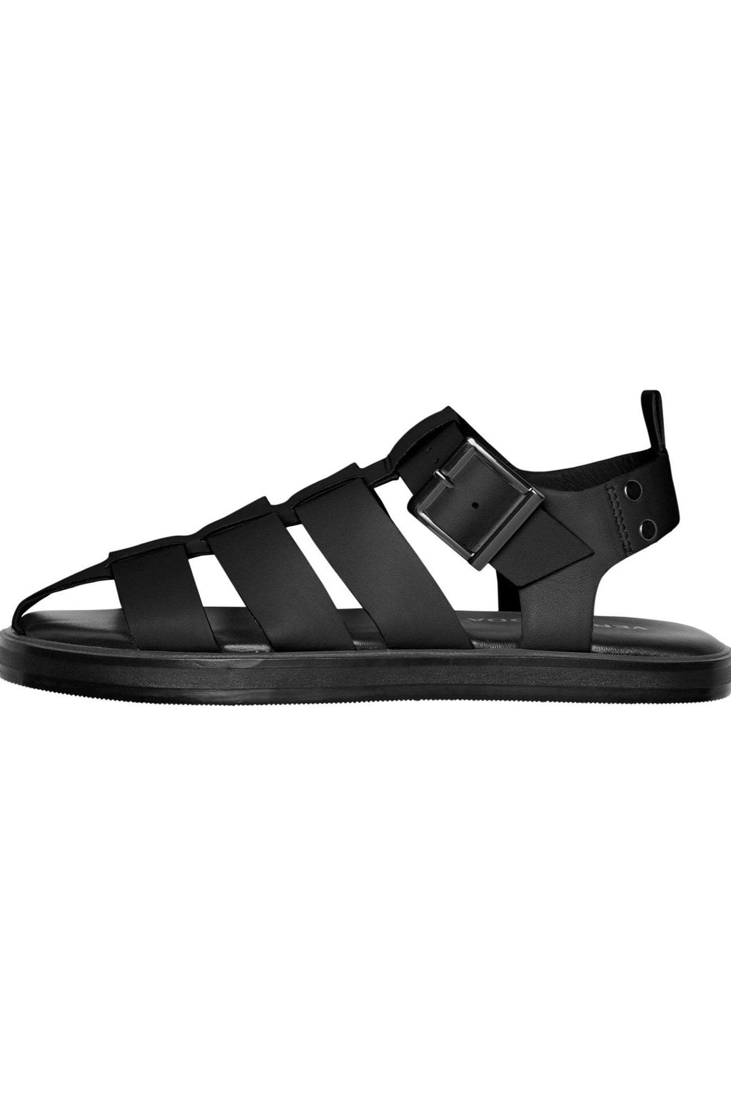 Gitta Skinn Sandal - Svart