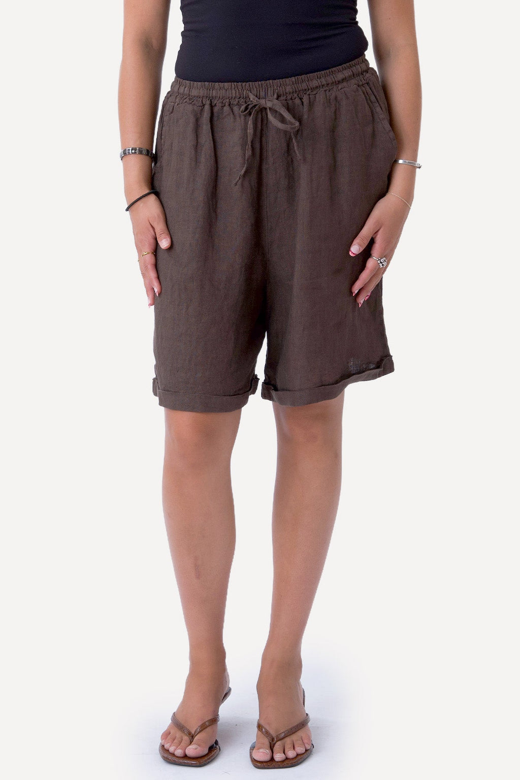 Linshorts - Brun