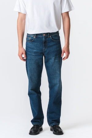 Relaxed Fit Jeans - Mørk Blue Denim