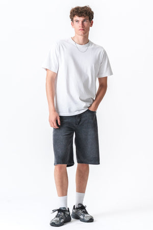 Denim Shorts Loose - Sort