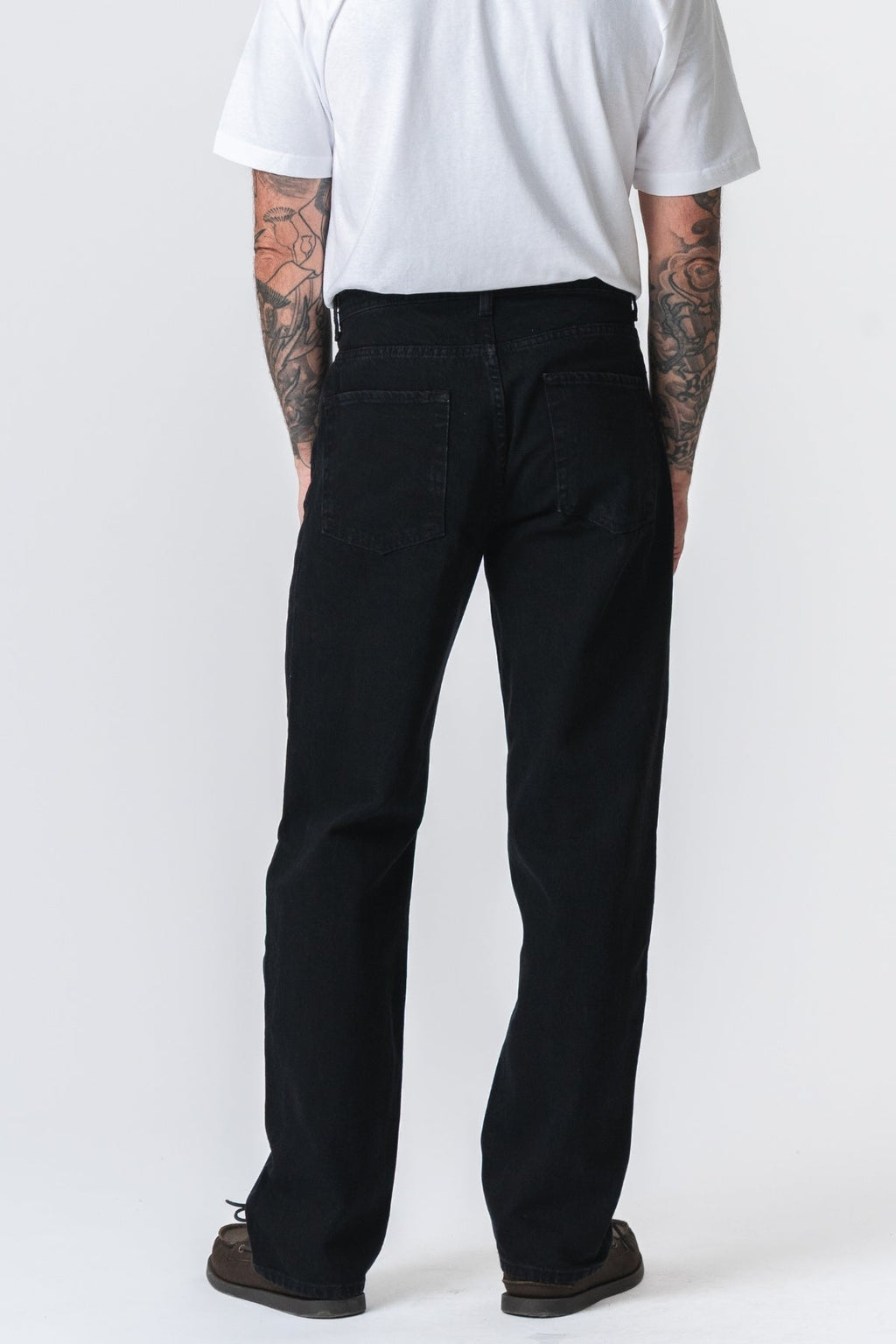Noah løstsittende jeans - Solid svart