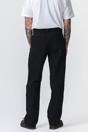 Noah løstsittende jeans - Solid svart