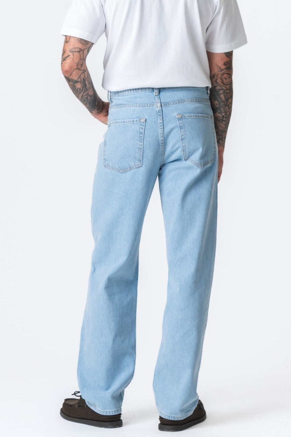 Noah Løs Passform Jeans - Lys Blå Denim