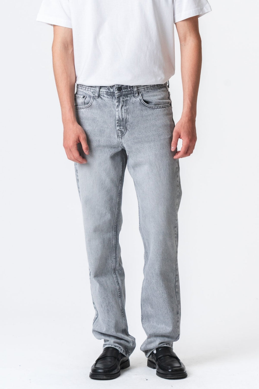 Relaxed Fit Jeans - Grey Denim