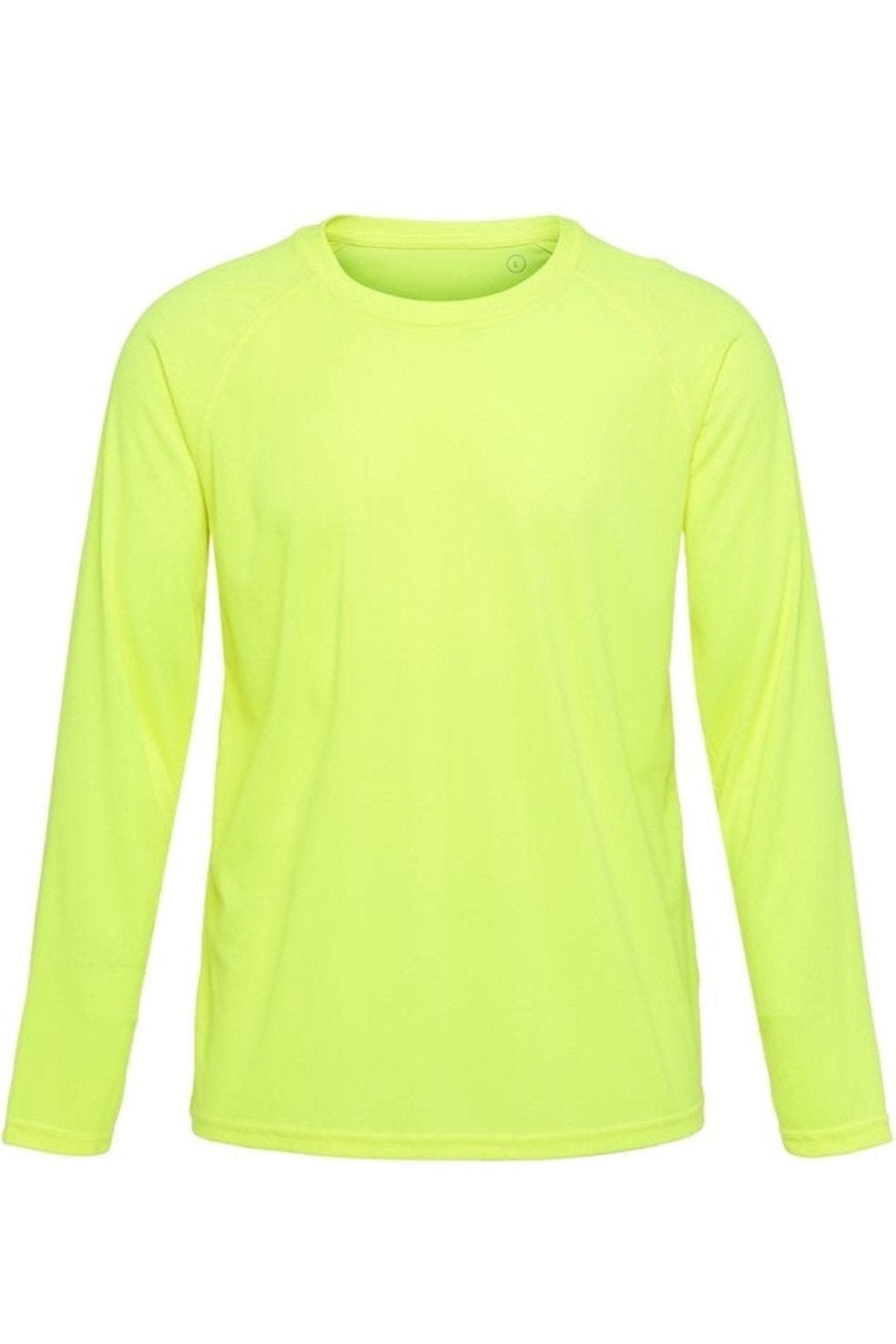 Langermet Trenings T-shirt - Neon Gul