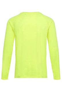 Langermet Trenings T-shirt - Neon Gul